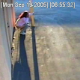 A security camera records a woman taking a shit and a piss by the side of a building and then wiping herself. No poop sounds, but music was added in for humor.